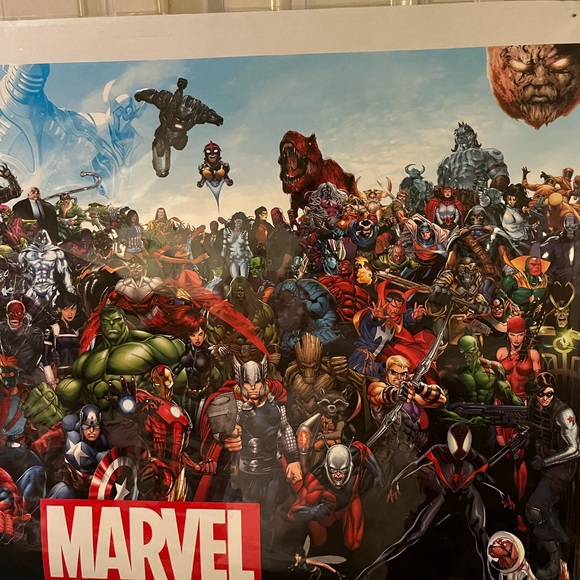 Marvel The Line Up Poster 22.5x34” - Picture 2 of 3